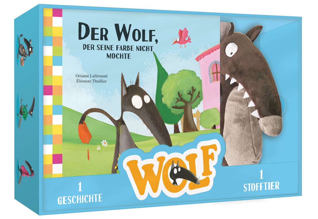 Meine Wolf-Box - mit Buch und Stofftier