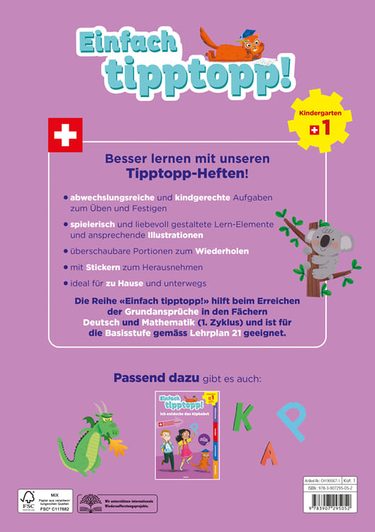 Einfach tipptopp! Mathematik - Kindergarten 1 - Ich entdecke die Zahlen