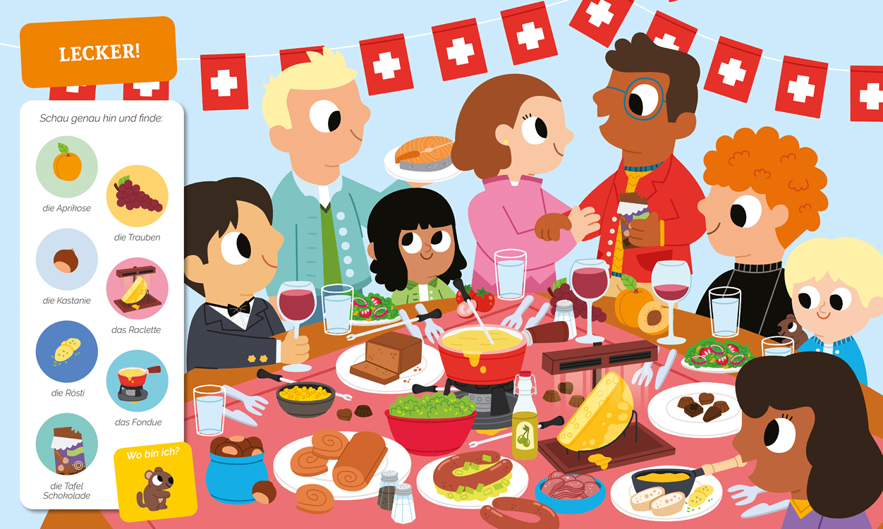 Mein Entdecker-Wimmelbuch: In der Schweiz