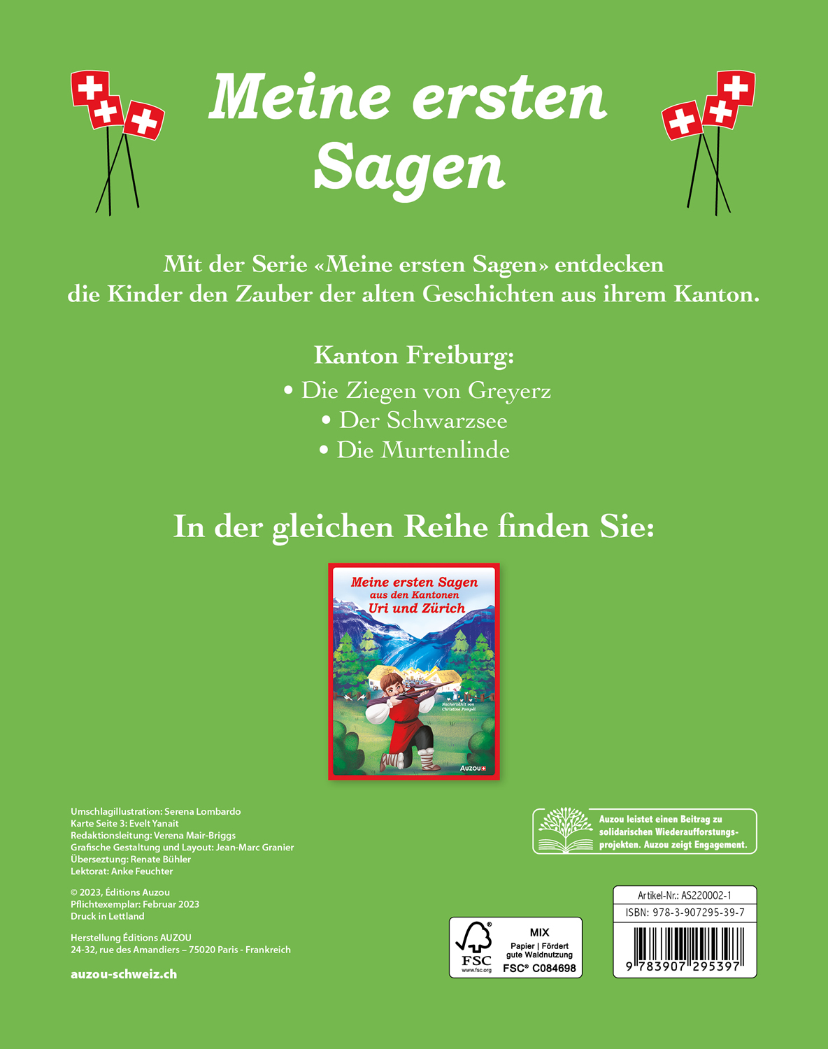 Meine ersten Sagen des Kantons Freiburg