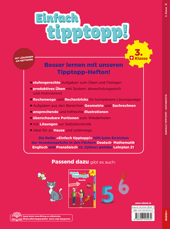 Einfach tipptopp! - Mathematik 3. Klasse