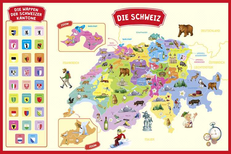 Meine Magnetbox: Die Landkarte der Schweiz