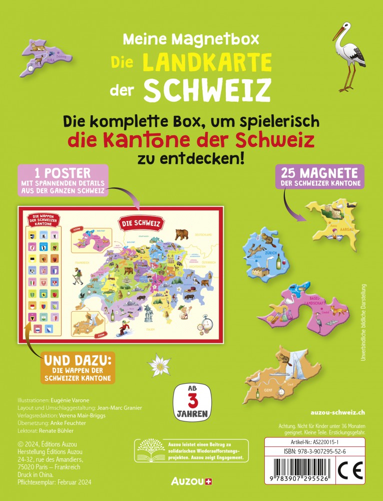 Meine Magnetbox: Die Landkarte der Schweiz