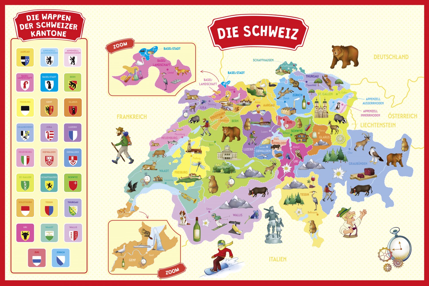 Meine Magnetbox: Die Landkarte der Schweiz