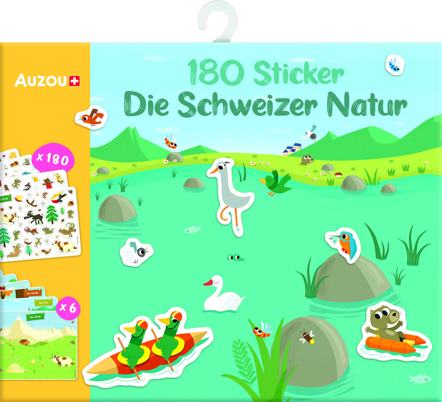 meine kunterbunte stickerbox: die schweizer natur
